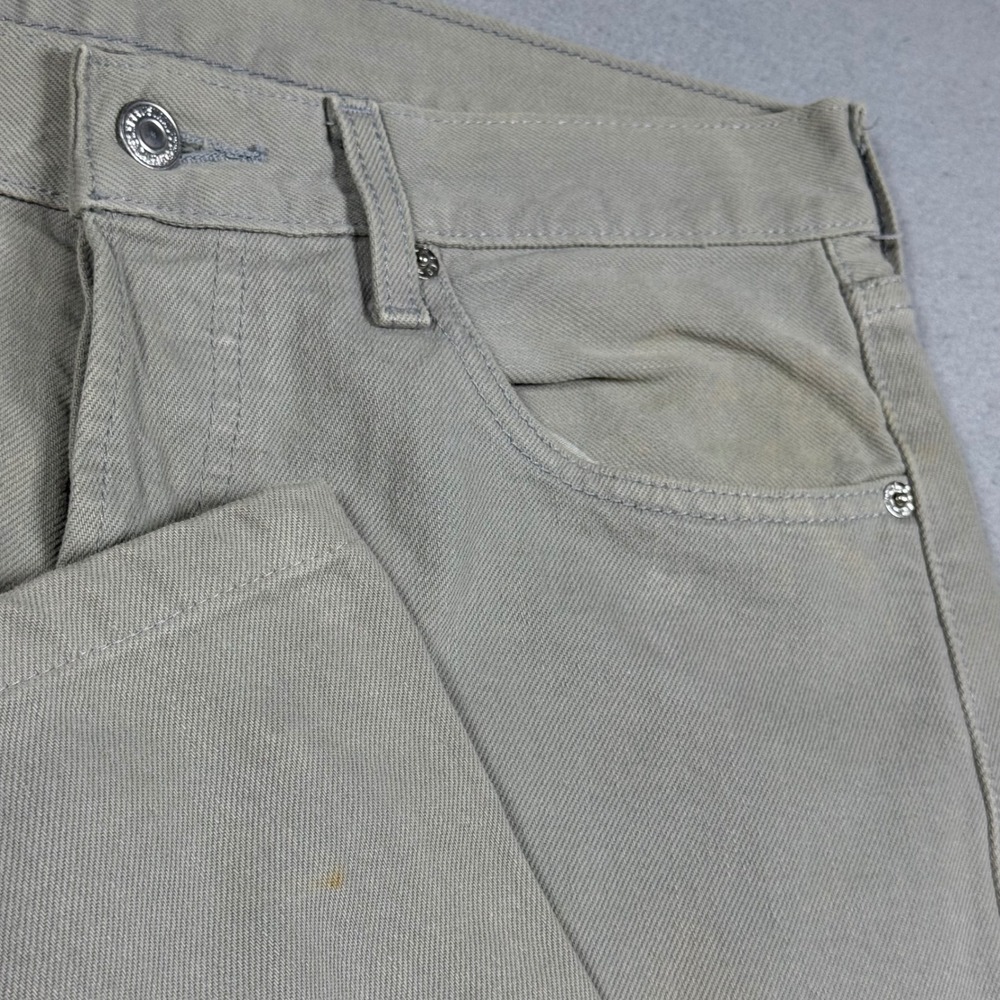 Vintage Levis 501 Straight Leg Tan Khaki Denim Jeans‎ Mens 34x32